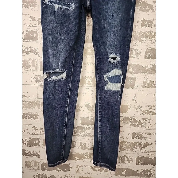 American Eagle Next Level Stretch Distressed Hi-Rise Jegging Womens Size 4 Short - Picture 3 of 16